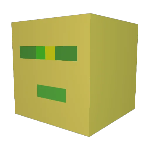 jaxabaka Minecraft avatar head, 3D render
