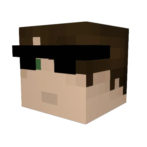 jaxamillian Minecraft avatar head, 3D render