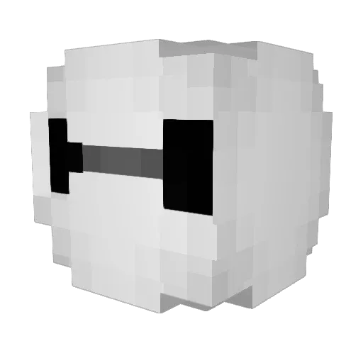jaxaton Minecraft avatar head, 3D render