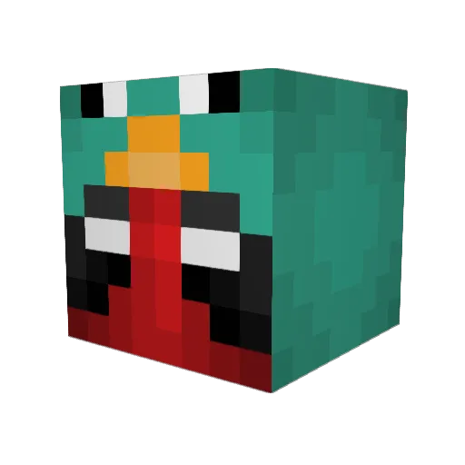 jaxblonded Minecraft avatar head, 3D render