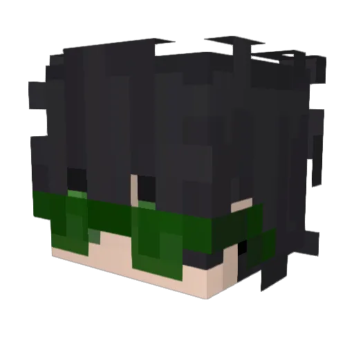 jaxbot1 Minecraft avatar head, 3D render