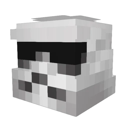 jaxful Minecraft avatar head, 3D render