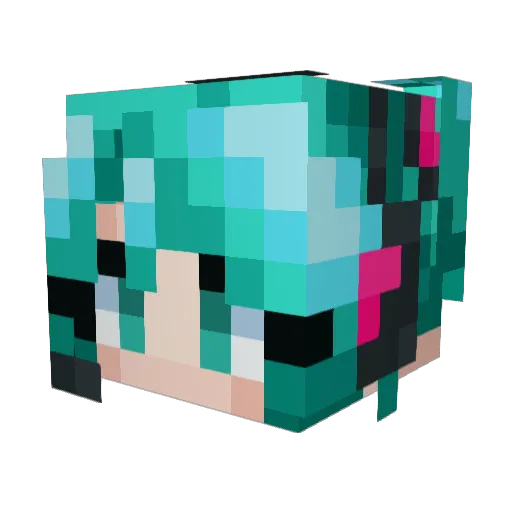 jaxibons Minecraft avatar head, 3D render