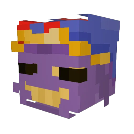 jaxieog Minecraft avatar head, 3D render