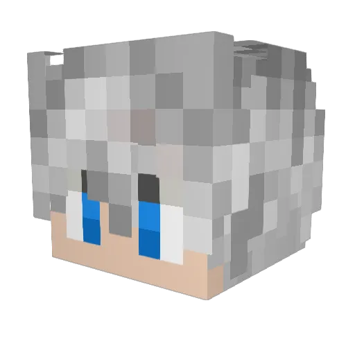 jaxizbad Minecraft avatar head, 3D render