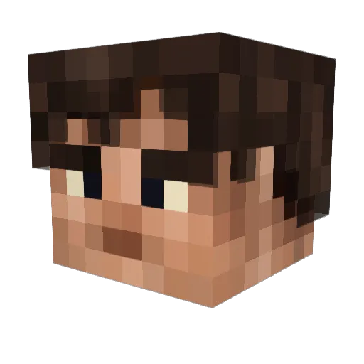 jaxlab Minecraft avatar head, 3D render
