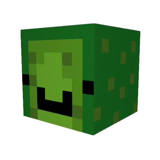 jaxolot Minecraft avatar head, 3D render