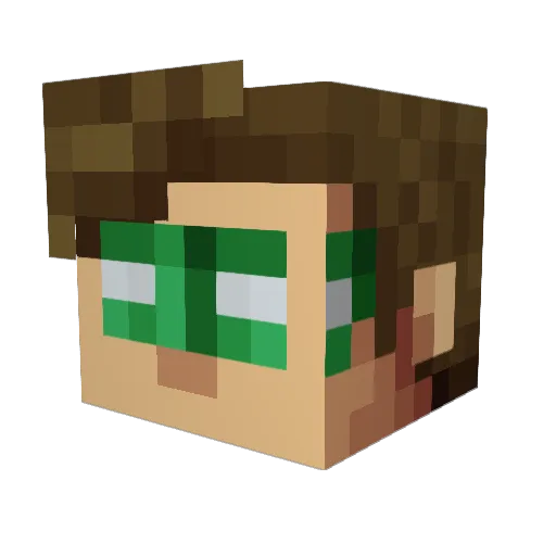jaxon__b6 Minecraft avatar head, 3D render