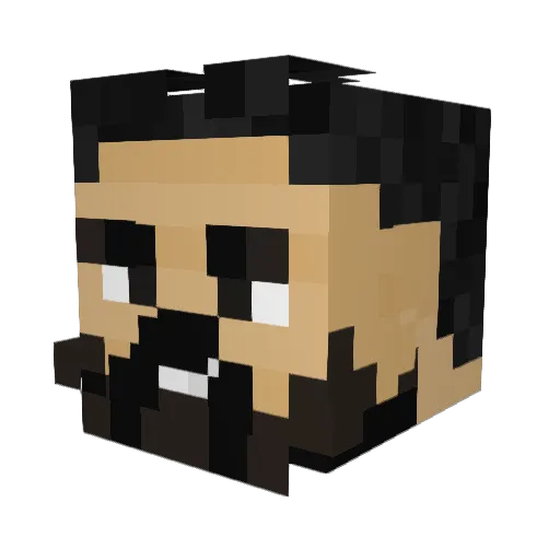 jaxonisgooder Minecraft avatar head, 3D render