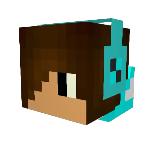 jaxrox101 Minecraft avatar head, 3D render