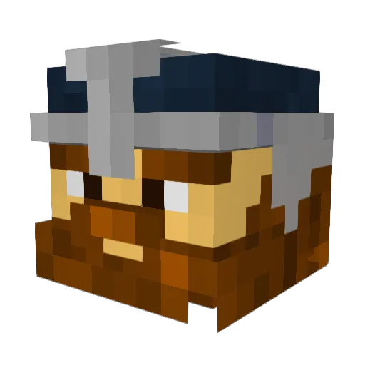 jaxsoff Minecraft avatar head, 3D render