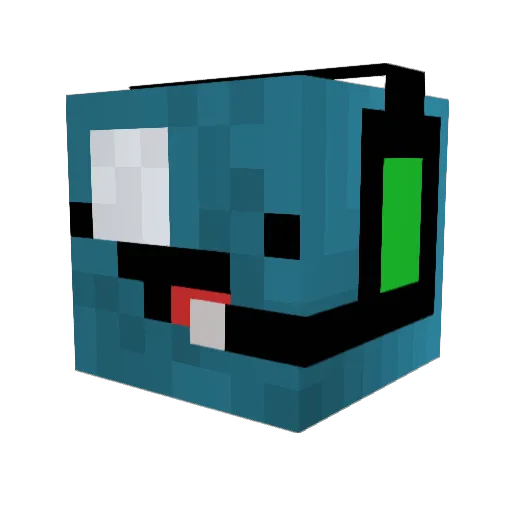 jaxwax Minecraft avatar head, 3D render