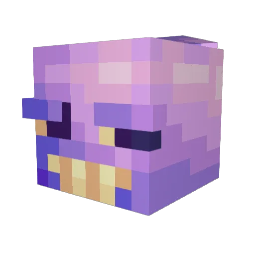 jaxxtoy Minecraft avatar head, 3D render