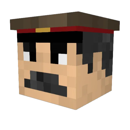 jay1267 Minecraft avatar head, 3D render