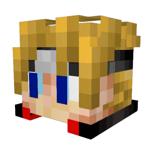 jay_dp Minecraft avatar head, 3D render