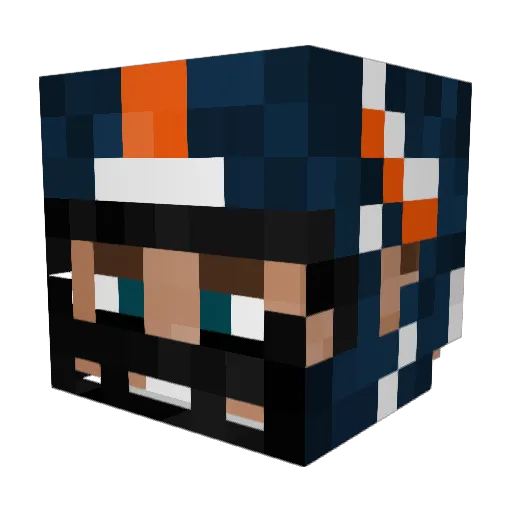 jay_zeta Minecraft avatar head, 3D render
