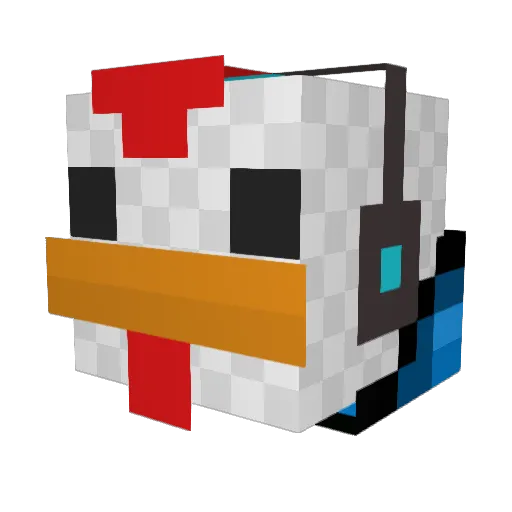 jaybart Minecraft avatar head, 3D render