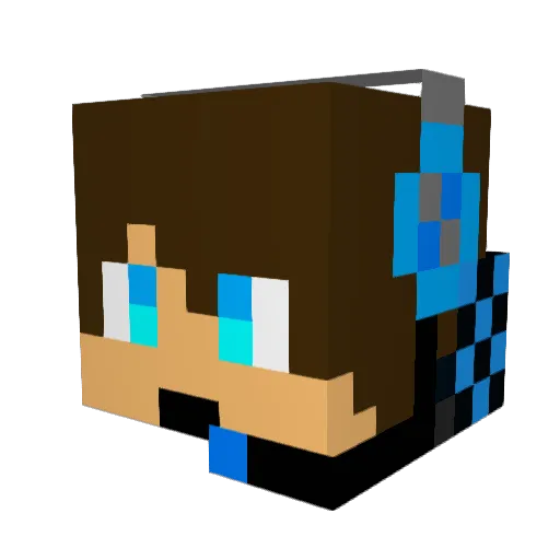 jaybeast Minecraft avatar head, 3D render