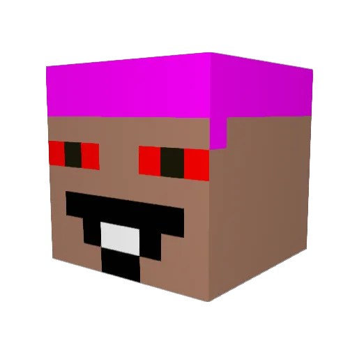 jaycopp Minecraft avatar head, 3D render