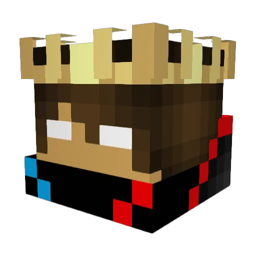 jaycrafter02 Minecraft avatar head, 3D render