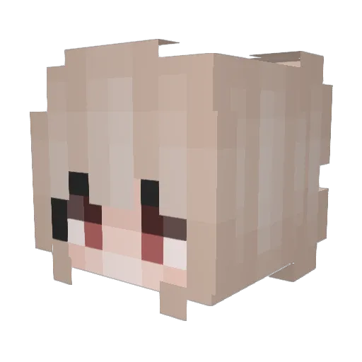 jaydah3 Minecraft avatar head, 3D render