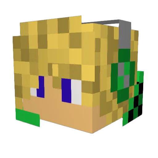 jaydenbek Minecraft avatar head, 3D render