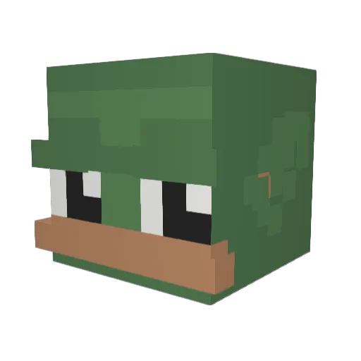jaydenlad Minecraft avatar head, 3D render