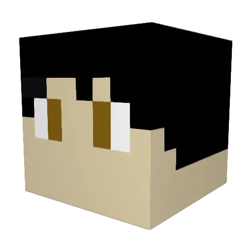 jaydennotaiden Minecraft avatar head, 3D render