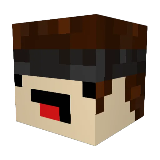 jayhpham Minecraft avatar head, 3D render