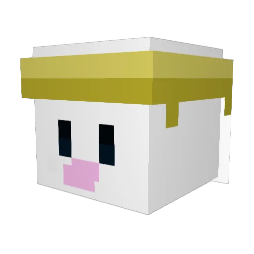 jayisin Minecraft avatar head, 3D render