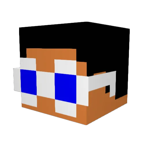 jayjaygaming21 Minecraft avatar head, 3D render