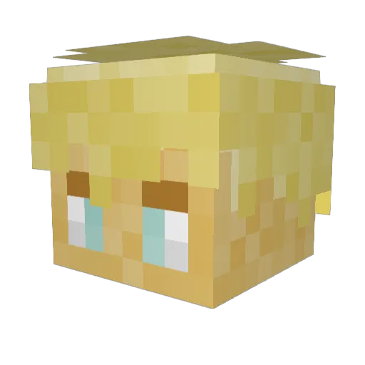 jaykorb Minecraft avatar head, 3D render