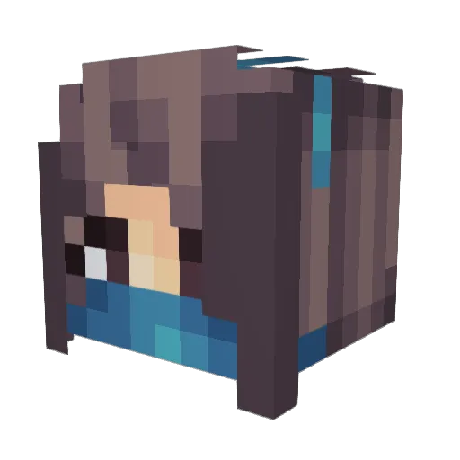 jaylaphobic Minecraft avatar head, 3D render