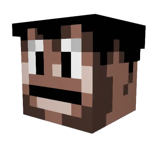 jayminer Minecraft avatar head, 3D render