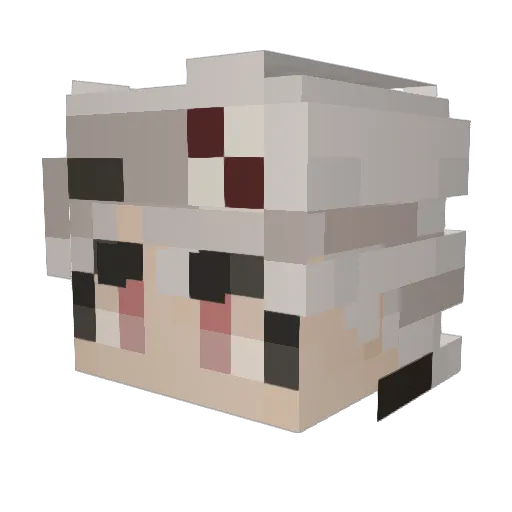 jaynal__beads Minecraft avatar head, 3D render