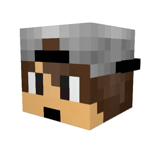 jaypiem Minecraft avatar head, 3D render