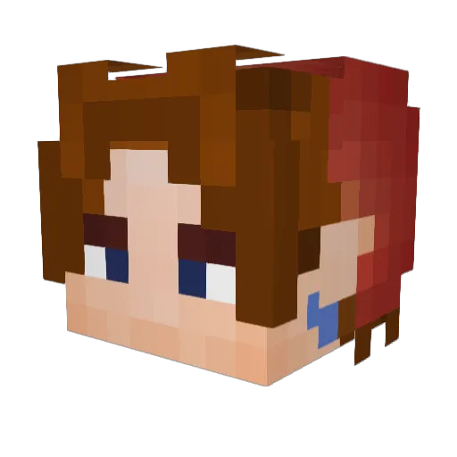 jayque1 Minecraft avatar head, 3D render