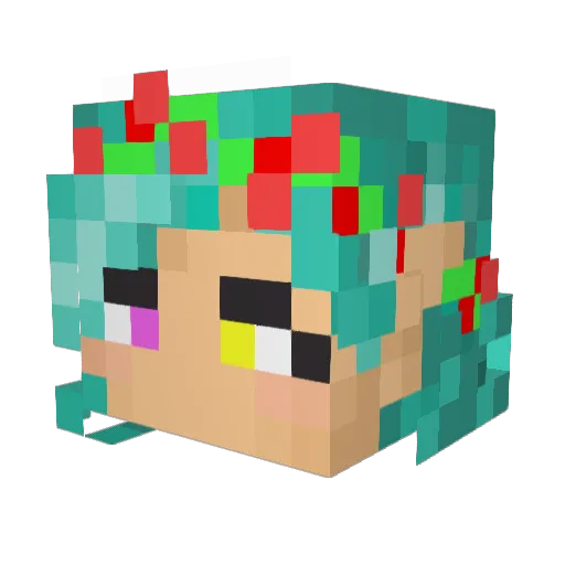 jayryro Minecraft avatar head, 3D render