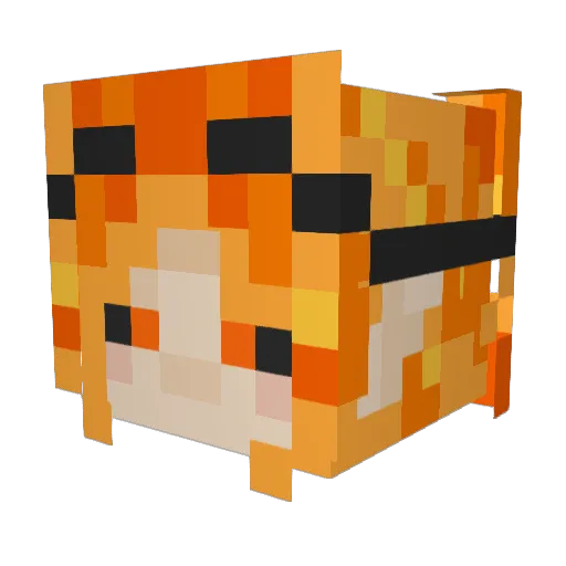 jays_alb Minecraft avatar head, 3D render