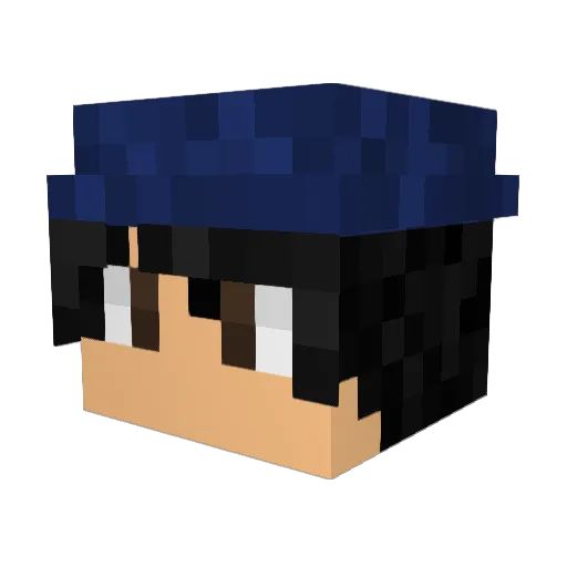 jaysun_c Minecraft avatar head, 3D render