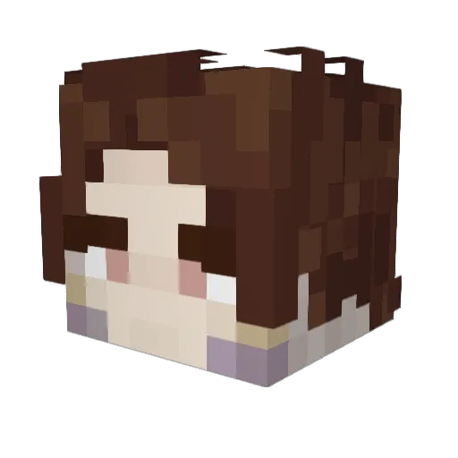 jayvikyaoi Minecraft avatar head, 3D render