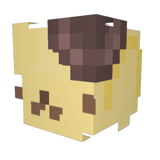 jayvub Minecraft avatar head, 3D render