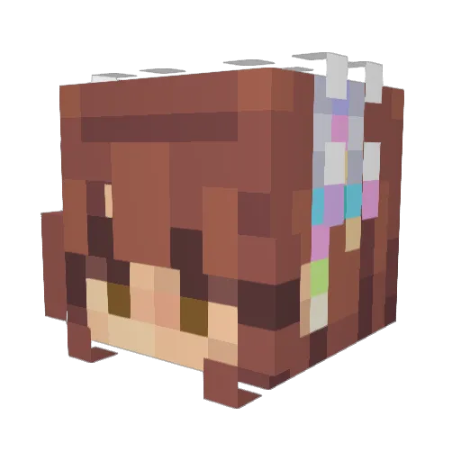 jayysmin Minecraft avatar head, 3D render