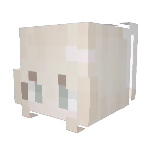 jazf Minecraft avatar head, 3D render
