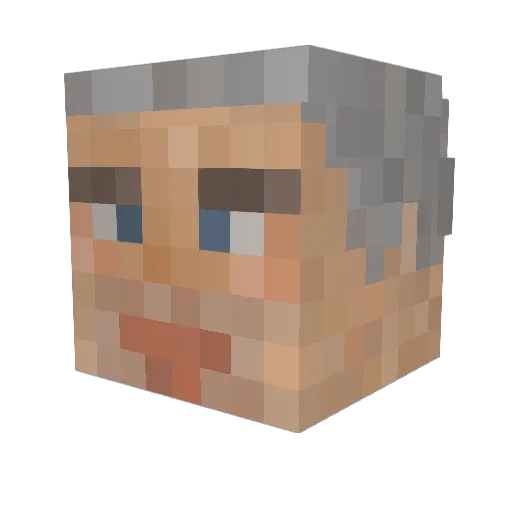 jazimxo Minecraft avatar head, 3D render