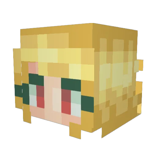 jazmine918 Minecraft avatar head, 3D render