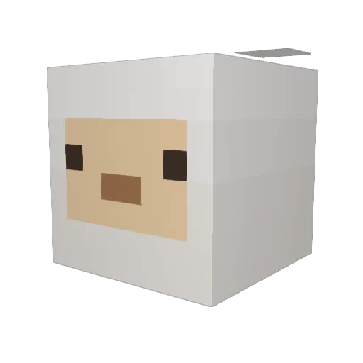jazmxc Minecraft avatar head, 3D render