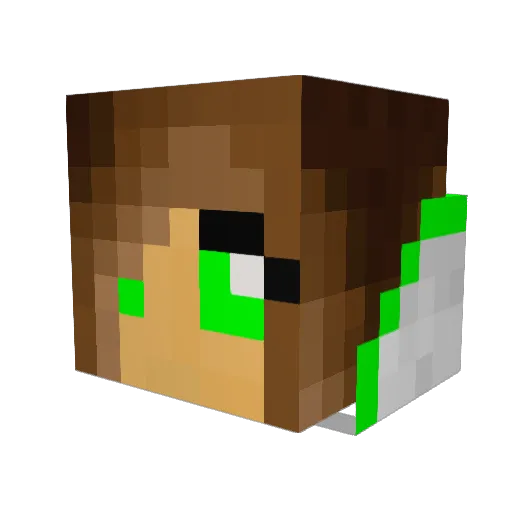 jazo2616 Minecraft avatar head, 3D render