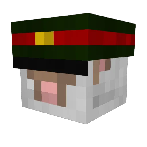 jazobo Minecraft avatar head, 3D render