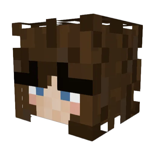 jazr71 Minecraft avatar head, 3D render